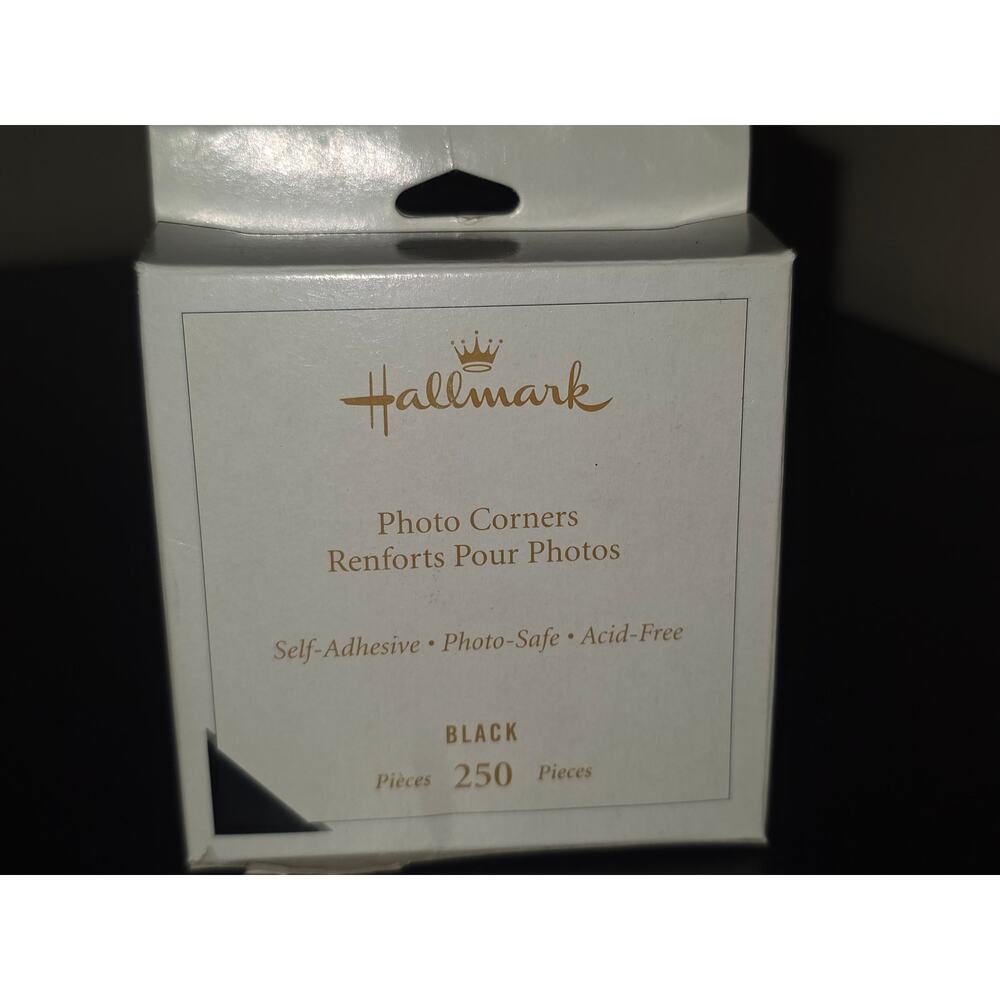 Hallmark Photo Corners Self-Adhesive Photo‎ Safe Acid Free Black 250 Pieces